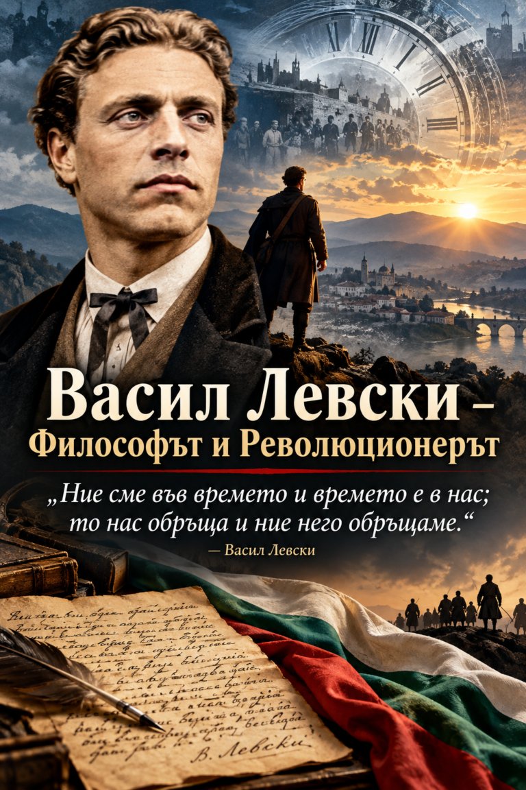 Васил Левски – Философът и Революционерът „Ние сме във времето и времето е в нас; то нас обръща и ние него обръщаме.“ Васил Левски